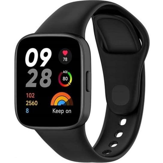 Zamienna silikonowa opaska pasek do Xiaomi Redmi Watch 3 czarny Bestphone
