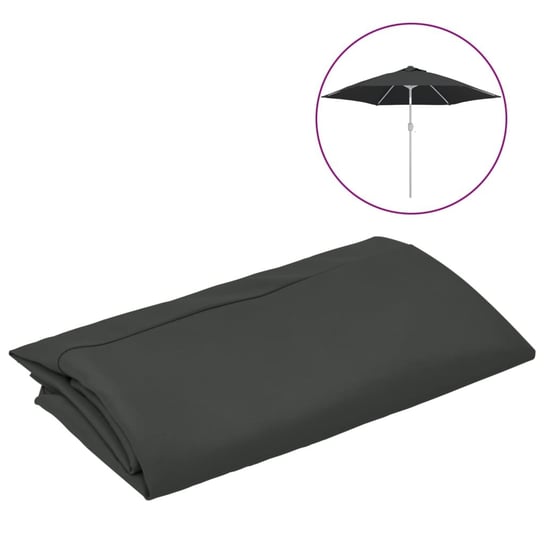 Zamienne pokrycie do parasola ogrodowego, antracytowe, 300 cm vidaXL