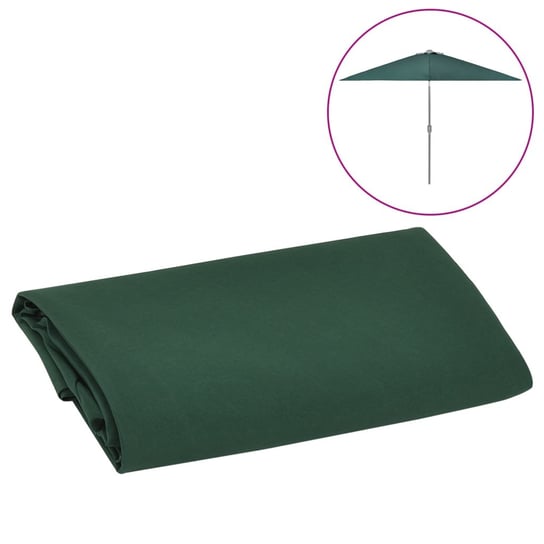 Zamienne pokrycie do parasola ogrodowego, zielone, 300 cm vidaXL