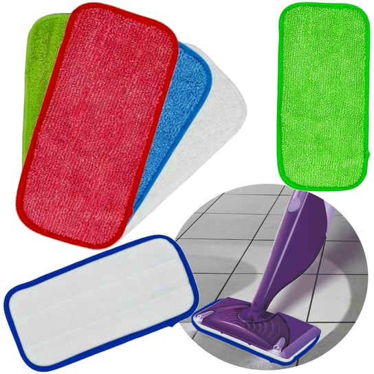 Zamiennik wkłady do mopa płaskiego mikrofibra zapas 4 szt Swiffer Wetjet Bounn