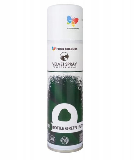 Zamsz w sprayu ciemna zieleń Velvet Spray 250 ml Food Colours Food Colours