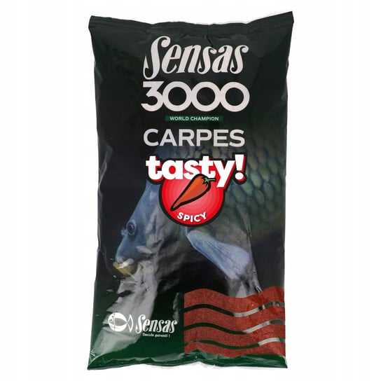 ZANĘTA KARPIOWA FEEDER SENSAS 3000 CARP TASTY SPICY 1 KG Sensas