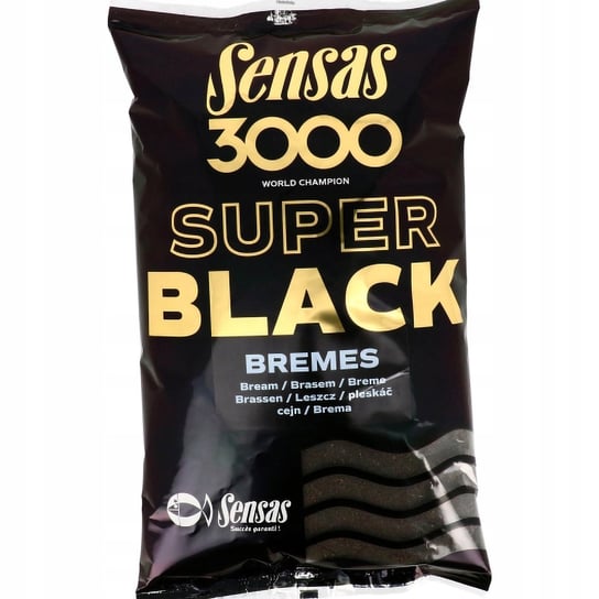 ZANĘTA LESZCZ DROBNA SENSAS 3000 SUPER BLACK BREMES 1 KG Sensas