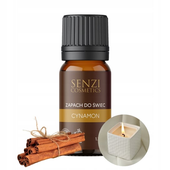 Zapach Do Świec Olejek Zapachowy Świece Wosk 10ml CYNAMON Korzenny Senzi Cosmetics