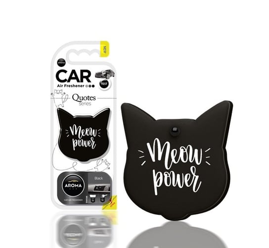 Zapach samochodowy AROMA Car Quotes Cat Black Aroma Car