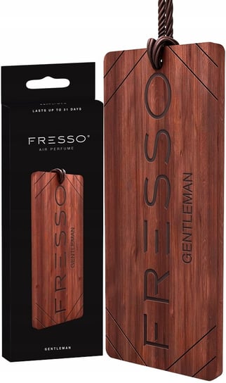 Zapach samochodowy FRESSO - drewniana zawieszka, Gentleman FRESSO