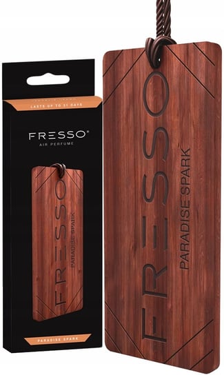 Zapach samochodowy FRESSO - drewniana zawieszka, Paradise Spark FRESSO