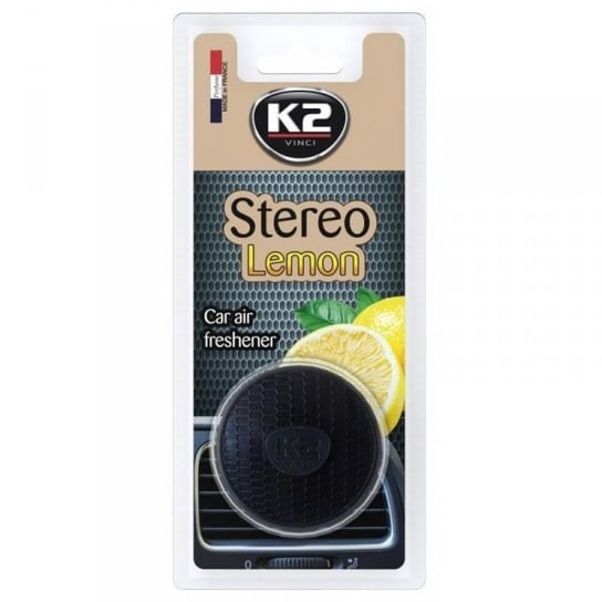 Zapach samochodowy w formie głośniczka K2 Stereo Lemon K2
