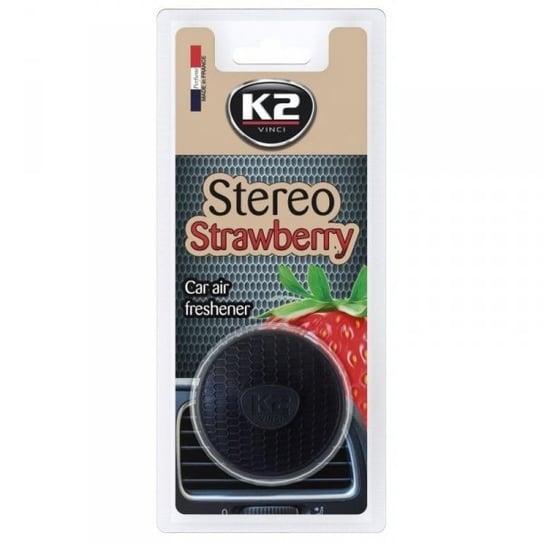 Zapach samochodowy w formie głośniczka K2 Stereo Strawberry K2