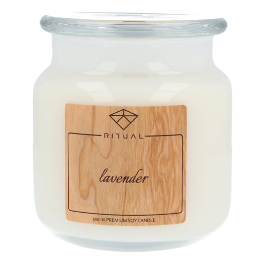 Zapachowa świeca sojowa 500 ml o zapachu Lavender MOMA fragrances