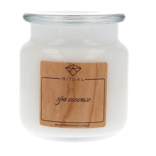 Zapachowa świeca sojowa Moma Fragrances, 500 ml o zapachu SPA Essence Ritual