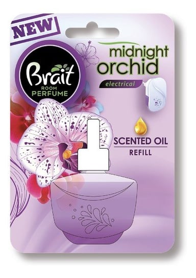 Zapas do elektrycznego odświeżacza powietrza BRAIT Room Perfume, Midnight Orchid, 20ml Brait