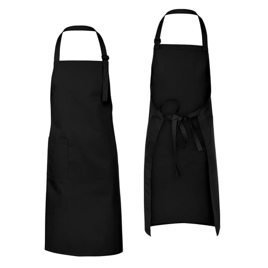 Zapaska kelnerska, fartuch kucharski dł.90cm, z klamrą regulacyjną czarna M&C