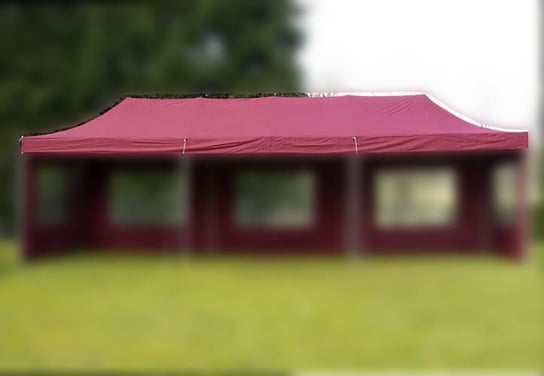 Zapasowy dach na składany namiot ogrodowy 3 x 9 m bordowy Garthen