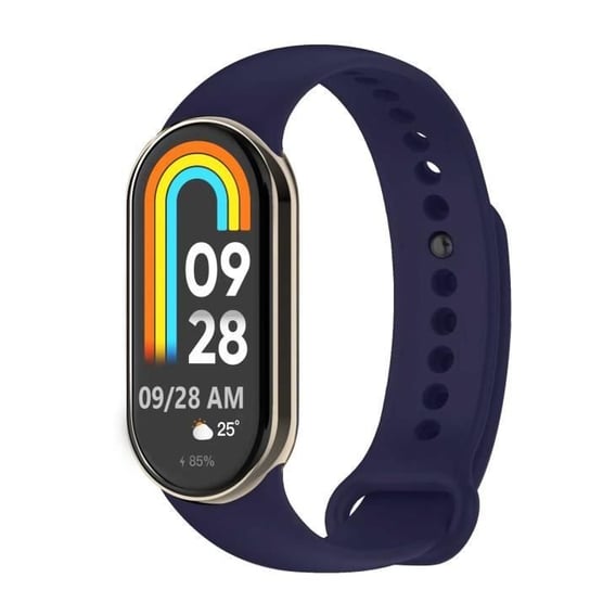 Zapasowy pasek OcioDual do Xiaomi Mi Band 8, kolor granatowy, gumowy silikonowy pasek zamienny OCIODUAL