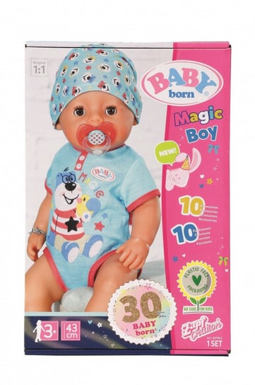 Zapf, lalka Baby Born Magiczny Chłopiec, 43 cm Baby Born