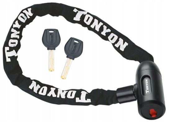 Zapięcie rowerowe łańcuch TONYON klucz 6x900mm Tonyon