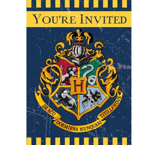 Zaproszenia, Harry Potter, 8 sztuk Unique