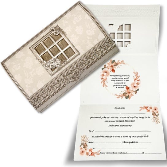 Zaproszenia na 50 rocznice Ślubu Złote gody 63276 Forum Design Cards