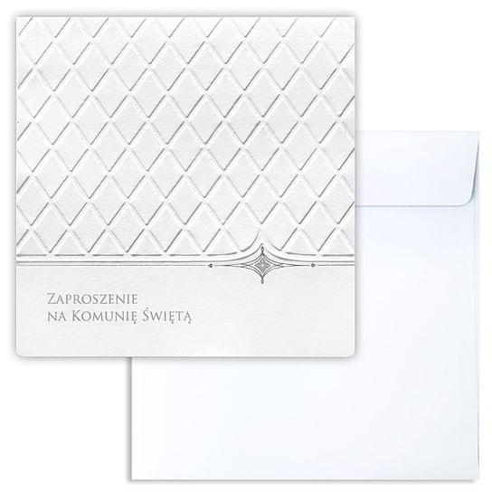 Zaproszenia na komunię, białe, 10 sztuk 62564 Forum Design Cards
