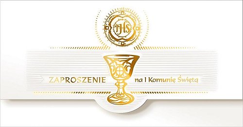Zaproszenia na komunię komplet 10 szt ZK4Z Czachorowski