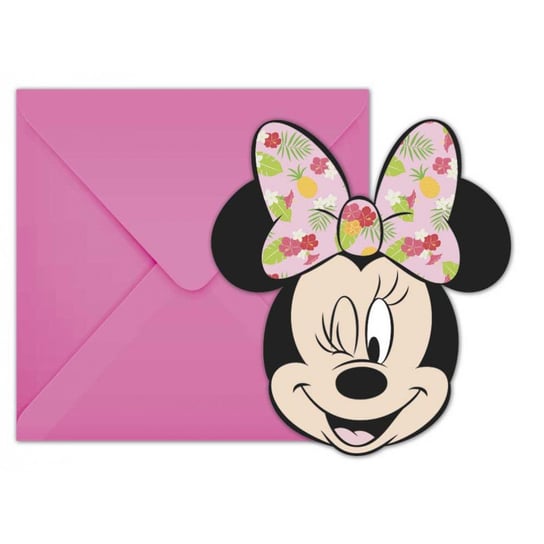 Zaproszenia Na Przyjęcie Minnie Mouse 6Szt Z Kopertami Procos