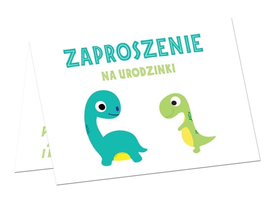 Zaproszenia urodzinowe Wesołe Dinozaury - 6 szt. Congee.pl
