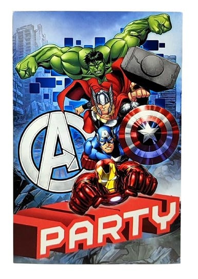 Zaproszenia Urodzinowe Z Kopertami Avengers Marvel Inna marka