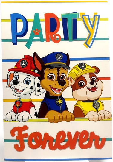 Zaproszenia Urodzinowe Z Kopertami Psi Patrol W&O