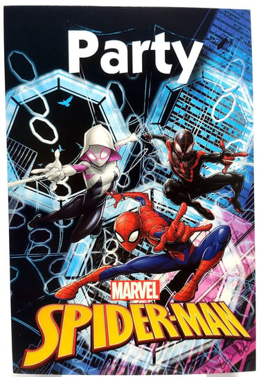 Zaproszenia Urodzinowe Z Kopertami Spider-Man W&O