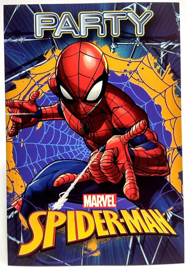 Zaproszenia urodzinowe z kopertami SpiderMan Party W&O