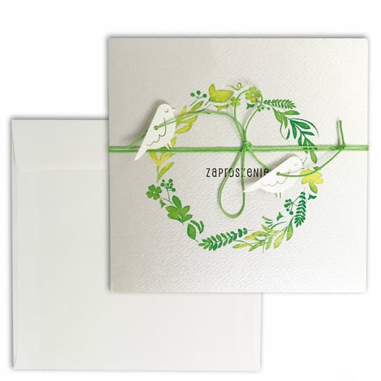 Zaproszenie na ślub, białe, 10 sztuk Forum Design Cards