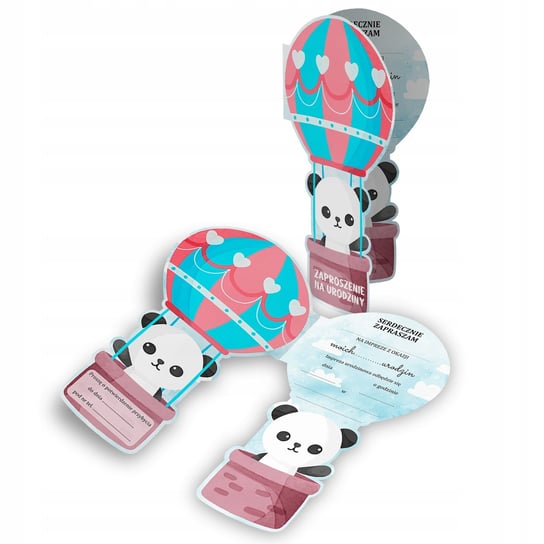 Zaproszenie Na Urodziny Balon Panda Z2 Inna marka