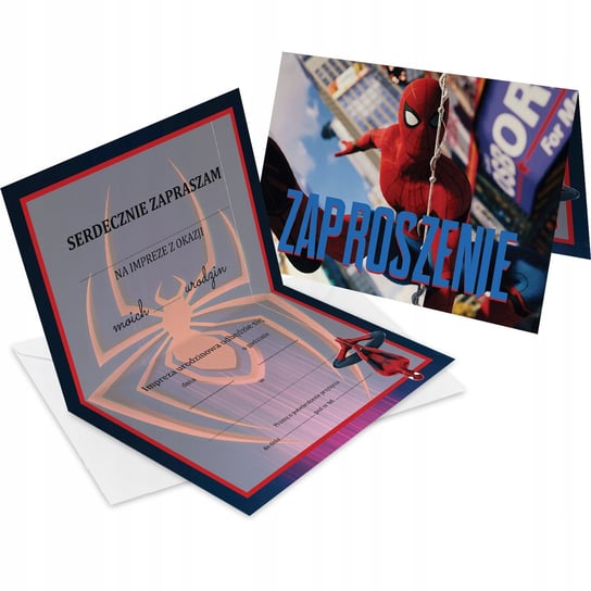Zaproszenie Na Urodziny Spider-Man Marvel Z2 Inna marka