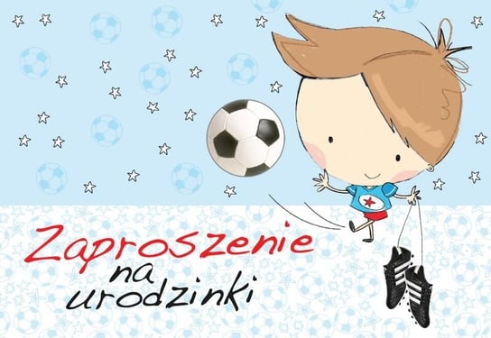 Zaproszenie ZZ-024 Urodziny chłopiec Piłkarz Kukartka