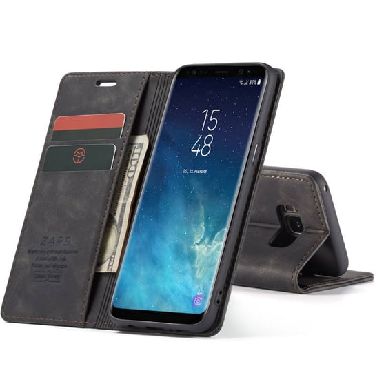 ZAPS Wallet Galaxy S8 czarny Spacecase