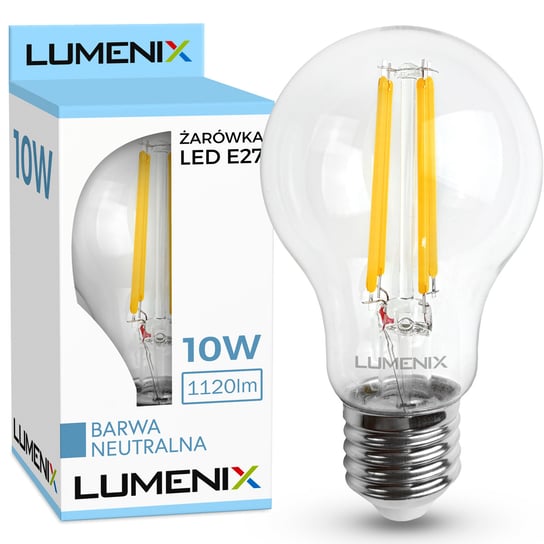 Żarówka E27 LED FILAMENT Edison OZDOBNA Kula 10W 1120lm NEUTRALNA DLed