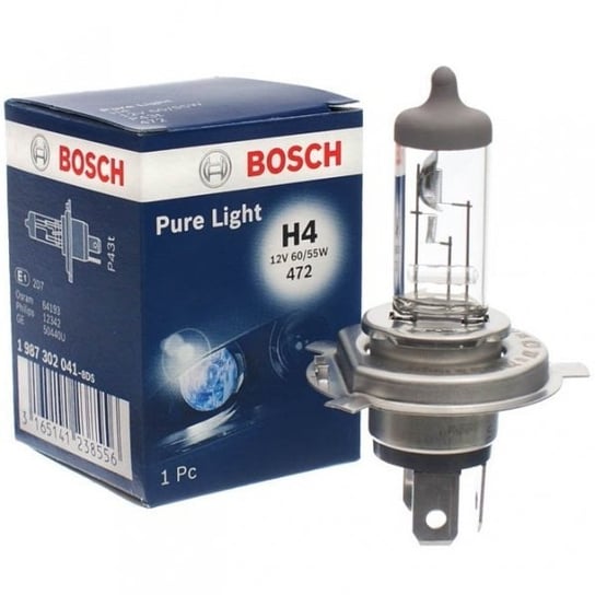 Żarówka halogenowa Bosch Pure Light H4 12V 60/55W, 1 szt. Bosch