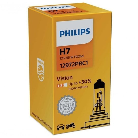 Żarówka halogenowa Philips Vision +30% H7 12V 55W, 1 szt. Philips