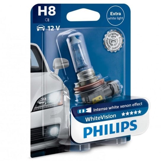 Żarówka halogenowa Philips WhiteVision H8 12V 35W, 1 szt. Philips