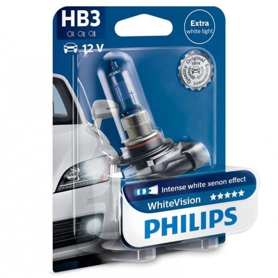 Żarówka halogenowa Philips WhiteVision HB3 12V 60W, 1 szt. Philips