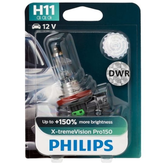 Żarówka halogenowa PHILIPS X-tremeVision Pro150 H11 12V 55W, 1 szt. Philips