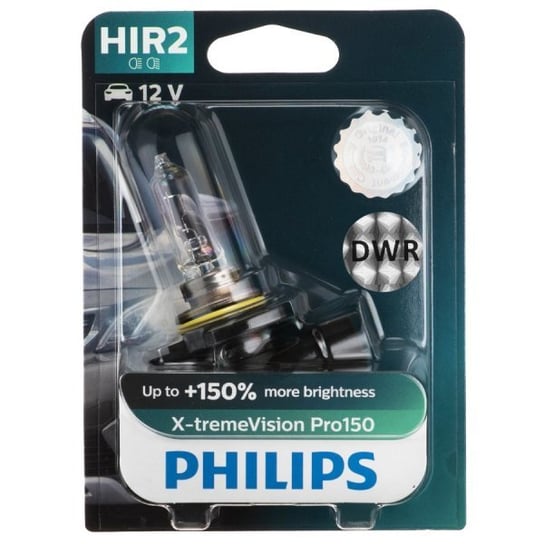 Żarówka halogenowa PHILIPS X-tremeVision Pro150 HIR2 12V 55W, 1 szt. Philips