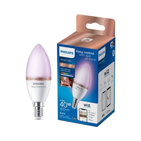 Żarówka kolorowa Philips Smart LED E14 4,9 W (40 W) Inna marka