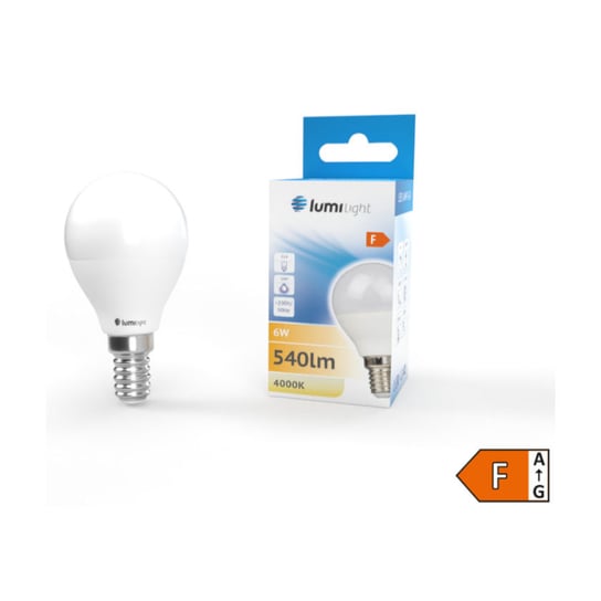 ŻARÓWKA LED E14 6W 540LM G45 KULKA B. NEUTRALNA Lumilight