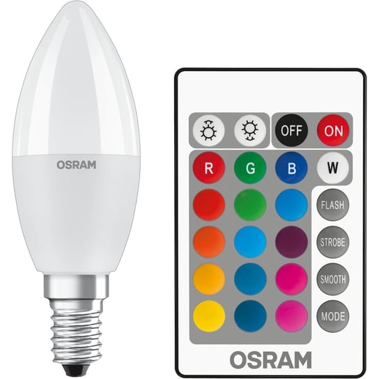 Żarówka Led E14 P45 5,5W = 40W 470Lm Rgbw Osram Star Pilot Ściemnialna Osram