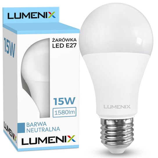 Żarówka LED E27 1650lm 15W Kula CCD NEUTRALNA Lumenix DLED