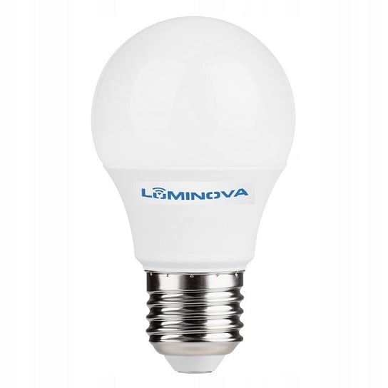 Żarówka LED E27 kulka 8W 6000K zimna biel Luminova