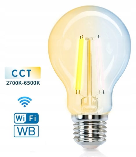 Żarówka LED FILAMENT E27 6W CCT na Smart WiFi i WB INECT