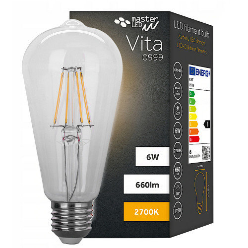 Żarówka LED Filament Vita E27 6W MasterLED